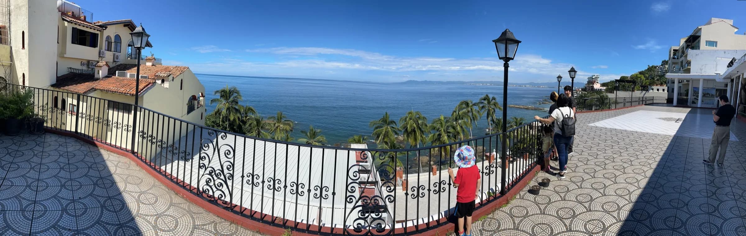 A lookout over Banderas Bay and the mountains from Puerto Vallarta's Old Town